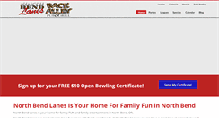 Desktop Screenshot of northbendlanes.com