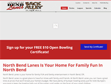 Tablet Screenshot of northbendlanes.com